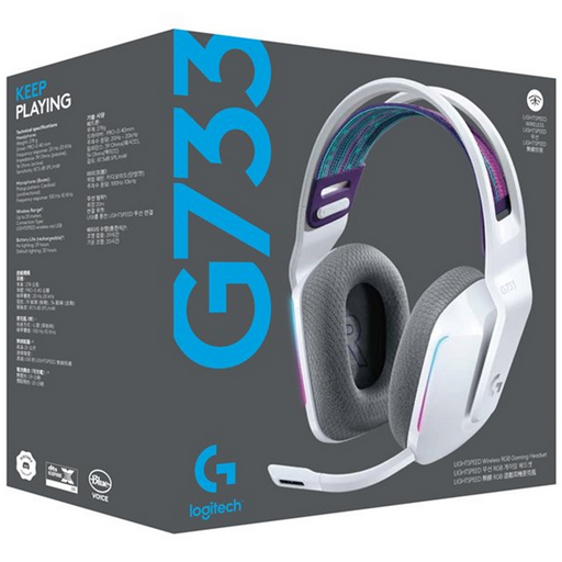 AURICULAR CON MICROFONO LOGITECH G G733 GAMING WIRELESS INALAMBRICO BLANCO - MGS0000010433