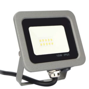 Foco proyector led ips 65 10w 5700k luz fria 800lm gris