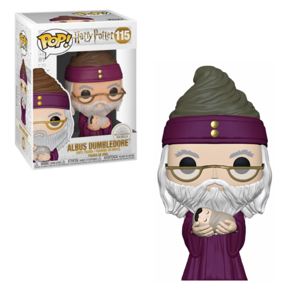 Funko pop harry potter dumbledore con harry potter de bebe