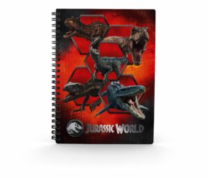 Libreta efecto 3d carnivorous jurassic world