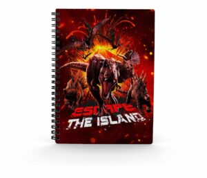 Libreta sd toys efecto 3d escape jurassic world