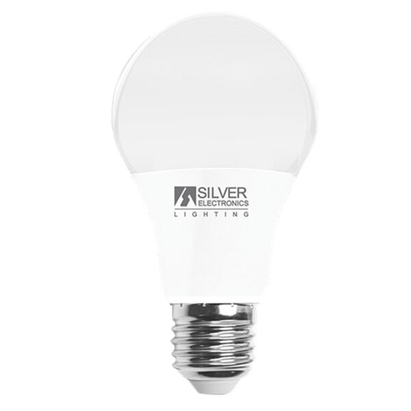 Bombilla led eco decorativa silver electronics estandar 10w=85w -  e27 -  5000k -  860 lm -  180º -  luz blanca -  a+