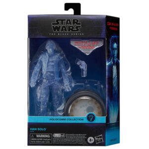 Figura hasbro star wars the black series holocomm collection han solo