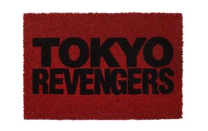 Felpudo 60x40 cm logo sobre rojo tokyo revengers