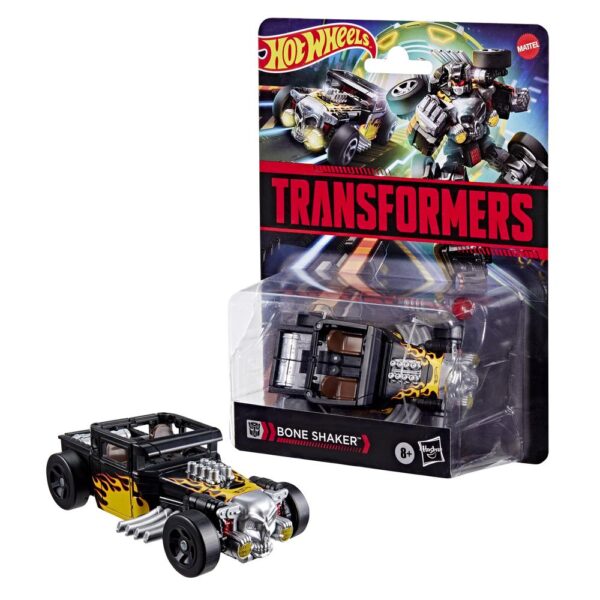 Coche hot wheels transformers bone shaker