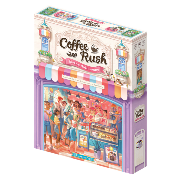Juego de mesa coffee rush: tartas deliciosas