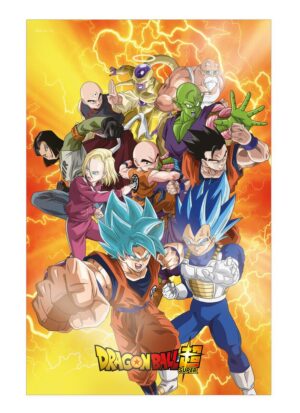 Poster 3d 58x38cm universal survival heroes dragon ball super