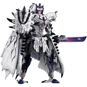 Figura hasbro transformers x monster hunter silver rathalos prime