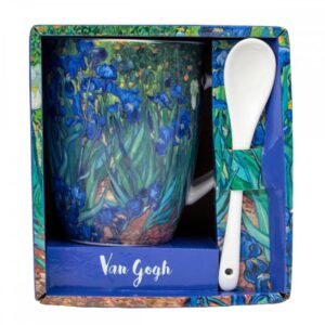 Taza con cuchara enesco los lirios van gogh
