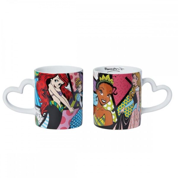 Taza enesco disney princesas ariel - cenicienta - tiana y aurora