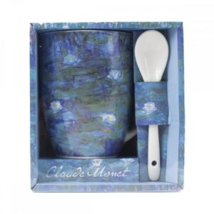 Taza y cuchara enesco nenúfares claude monet